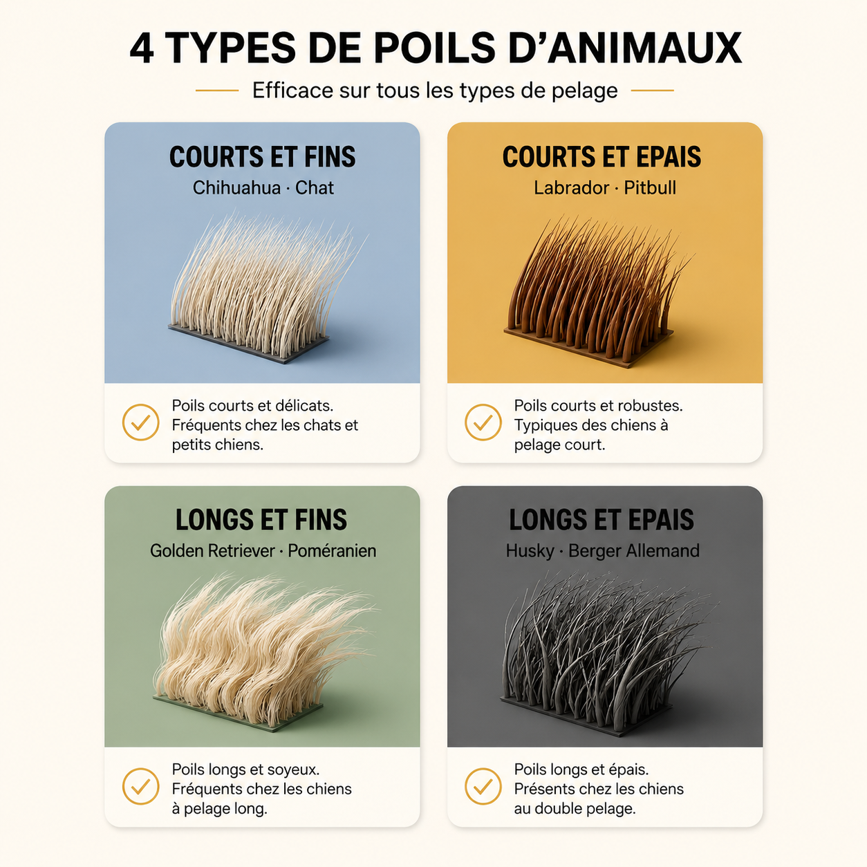 FurSwipe™ – Retire les poils en un geste.